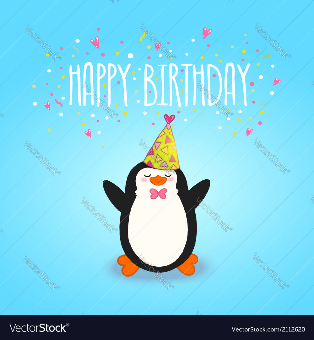 Happy birthday penguin